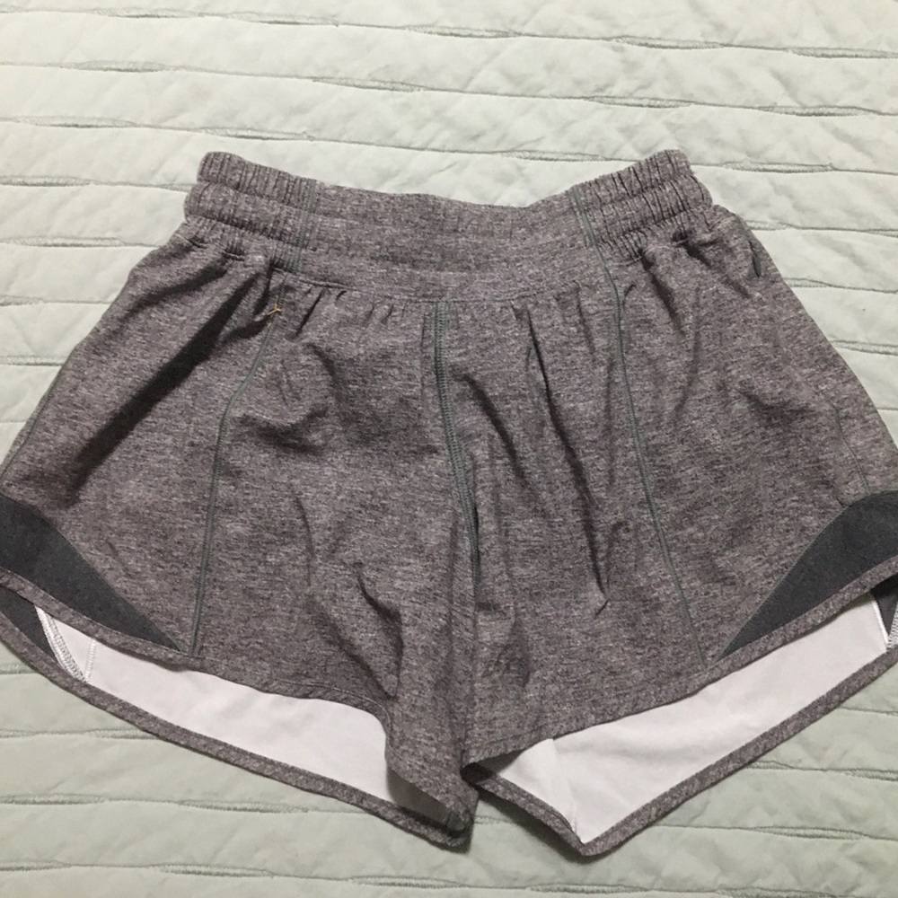 Gray Lululemon athletic shorts
